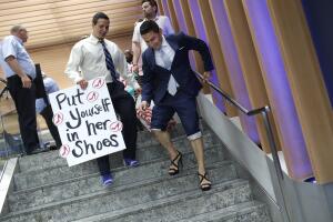 Male Attorneys In Chicago Don Heels To March Against Rape And Gender Violence