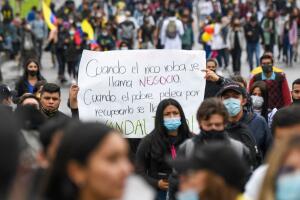 COLOMBIA protestas por el plan de impuestos 2021