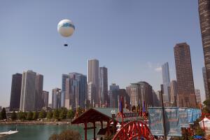 Tethered Balloon Ride Offers Views Of Chicago Skyline