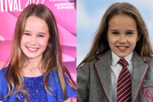 Alisha Weir como Matilda Wormwood - Actores de 'Matilda' sin su caracterización Emma Thompson y elenco de la película en Netflix de 2022.jpg