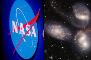 La NASA muestra foto de la 'mano cósmica fantasmal'.