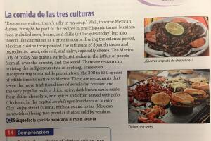 Extractos de los libros de enseñanza de español '¡Qué Chévere!'