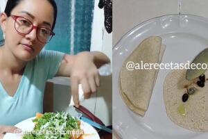 Mujer se hace viral por sus peculiares recetas en TikTok.
