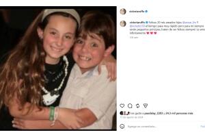 Vicky y Anuar son fruto del matrimonio de la actriz con Omar Fayad.