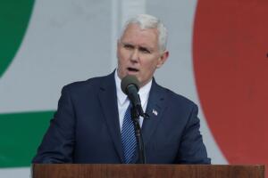 U.S. Vice President Mike Pence speaks at the annual March for Life rally in Washington