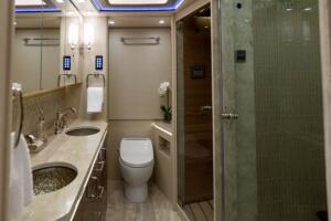 Justin Biebers' new touring motor home.