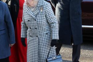 The Queen Attends Church At Hillington In Sandringham