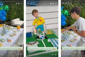 Así celebró Milan su cumpleaños número 13