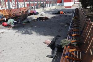 Ataque ruso con misil a una estación de tren llena de civiles en Kramatorsk