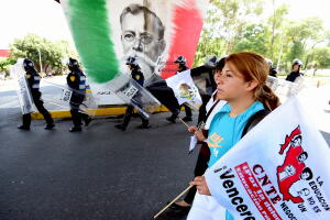 Protesta maestros México