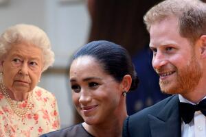 Reina Isabel, Meghan Markle y príncipe Harry