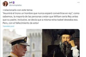 Usuaria de X señala que una profecía de Nostradamus podría estar relacionada con la desaparición de Kate Middleton