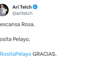 Ari Telch así agradeció a la artista.