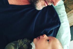 René Strickler y su hijo Ian