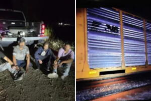Patrulla Fronteriza Uvalde Knippa tren migrantes Texas Del Rio Border Patrol
