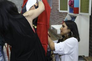 Las chicas se convirtieron en diseñadoras de moda