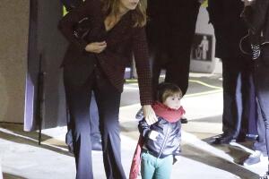 Shakira y Piqué con Sasha y Milan
