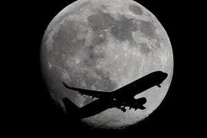 Moon And Plane