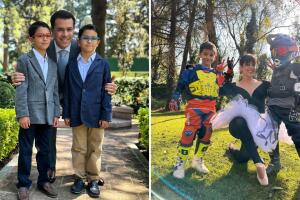 Manuel y Daniel, hijos de Biby Gaytán y Eduardo Capetillo.