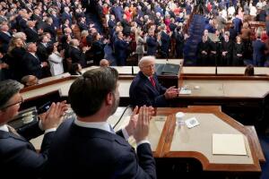 Donald Trump presentó su Estado de la Unión este 24 de febrero.