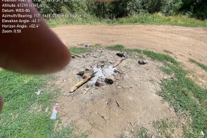 Fogata abandonada en Utah