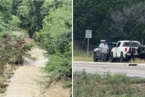 Bandera Texas inundaciones repentinas conductor desaparecido vehículo arrastrado búsqueda