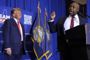 Donald Trump Tim Scott candidatura republicana New Hampshire