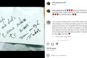 El segundo mensaje de Eduardo Antonio fue dedicado a su suegra.