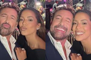 Gabriel Soto tenía 3 años buscando una instantánea junto a Anitta. 