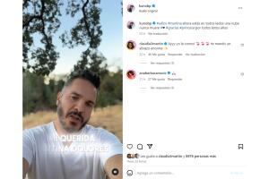 El actor dio a conocer la muerte de Martina el 4 de septiembre.