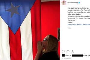 Ednita Nazario manifestación Puerto Rico