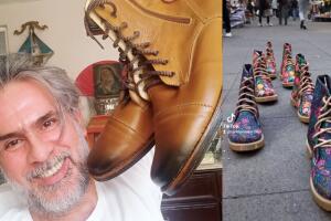 Carlos Amador compagina su carrera actoral con el emprendimiento de venta de calzado.