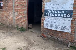 Finca asegurada. Caso de los cinco jóvenes desaparecidos en Jalisco.