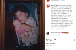Hija de Natalia Ramírez