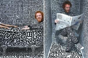 La casa del artista Sam Cox, mejor conocido como 'Mr. Doodle' ('Señor Garabato' en español)