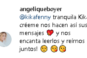 Angelique Boyer responde a los ataques de una fan