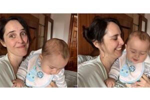 Irán Castillo y su bebé Demian (1).jpg