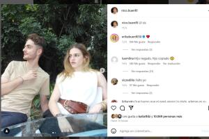 Nico, hijo de Erika Buenfil, y su media hermana, Isabella.