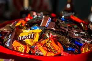 Chocolates y dulces en Halloween