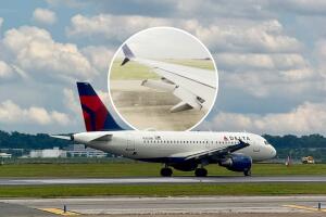 Delta retiró el avión de servicio para mantenimiento y reiteró que la seguridad es su prioridad.