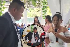Mujer rechaza casarse en plena ceremonia y da sus razones.