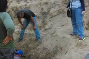 Excavación en fosa clandestina de Veracruz