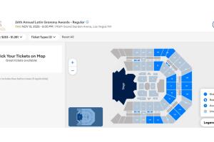 Compra boletos para Latin GRAMMY 2025 en la página de MGM Grand Garden Arena