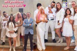 Así se dejó ver Karol G en el bautizo de su sobrina.