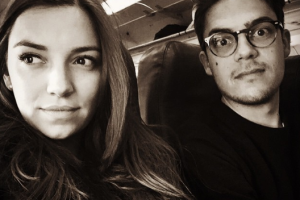 Regina Blandón y Roberto Flores