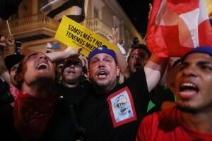 Protesters Demand Resignation Of Puerto Rico's Governor Ricardo Rossello
