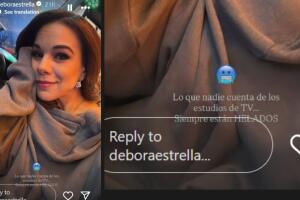 Débora Estrella estaba en el foro de TV antes de partir hacia el aeropuerto para abordar una avioneta en la que murió.