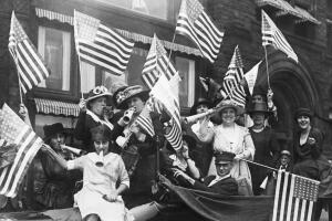 Suffragettes Celebrating Passing of 19th Amendment
