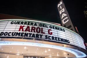 Preestreno del documental 'Karol G: la guerrera del  género' el 8 de marzo de 2019.