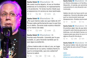 La acusación de Sasha Sökol ocurrió dos días después de una serie de declaraciones que dio Luis de Llano en una entrevista.